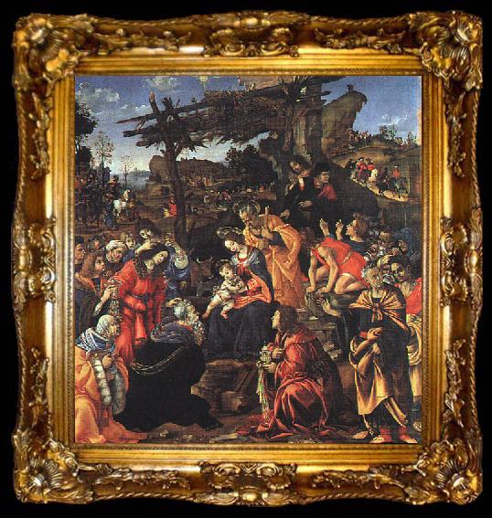 framed  Filippino Lippi The Adoration of the Magi, ta009-2